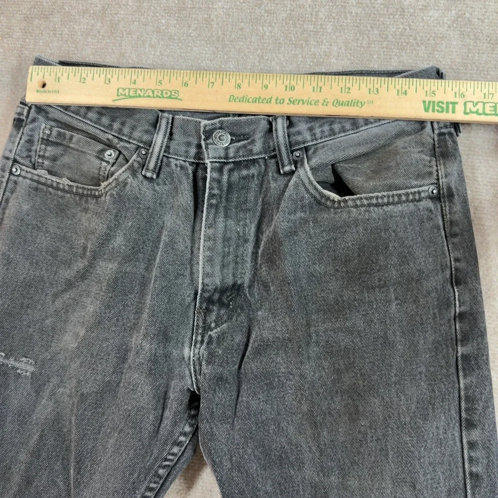 Vintage Levis 505 Jeans 33x32 Mens Classic Straight Black Grunge Work Y2k